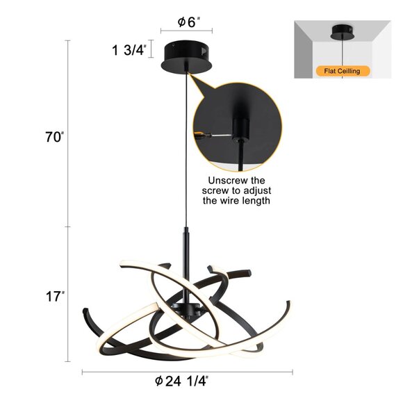 LED Light Fixture/Chandlier - Picture 2 of 6